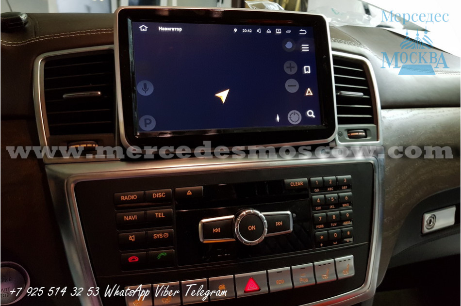 Как подключить андроид магнитолы в мерседес ml400 w166