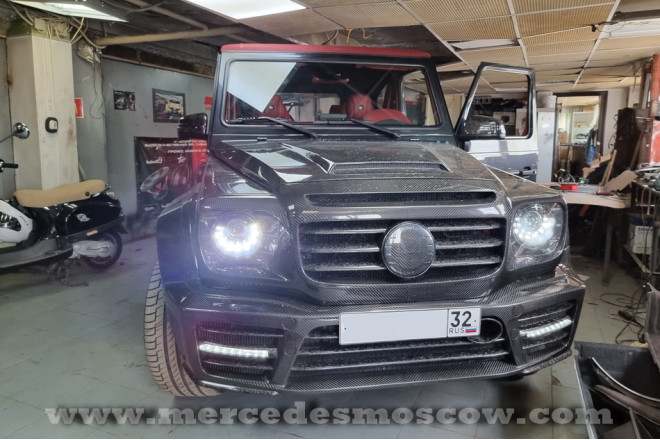 Замена торпедо 2013 модельного года для G-Class Cabrio Mansory 2010