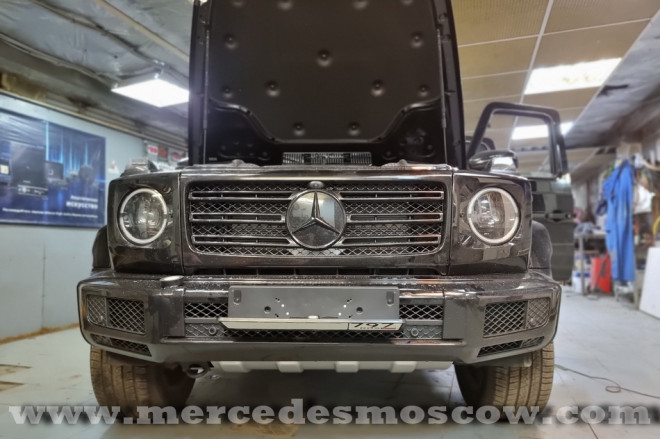 Откидные рамки номерного знака Mercedes G-Class 2021